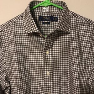 Mens Polo Button Down Dress Shirt